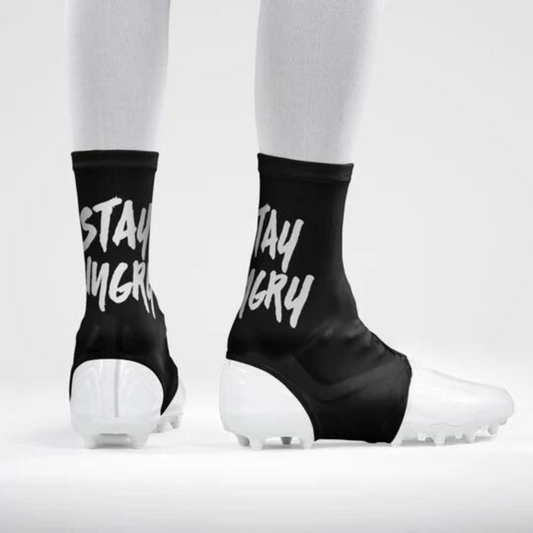 Stay Hungry Black Spats / Cleat Covers